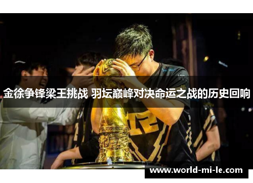 金徐争锋梁王挑战 羽坛巅峰对决命运之战的历史回响